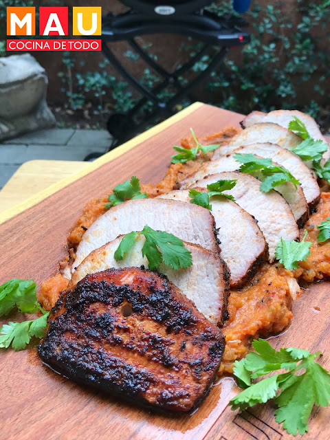 lomo de cerdo enchilado con costra de chiles mau cocina de todo