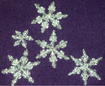 Beaded Snowflake Ornaments 1