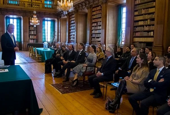 Princess Sofia Hellqvist attended a briefing on "Global Child Forum" held at the Bernadotte Library of Stockholm Royal Palace with Young Presidents' Organization