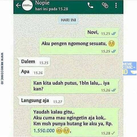 Terlanjur Senang Mantan Chatting, Nggak Taunya.. Lucu Banget... Terlanjur Senang Mantan Chatting, Nggak Taunya.. Lucu Banget...