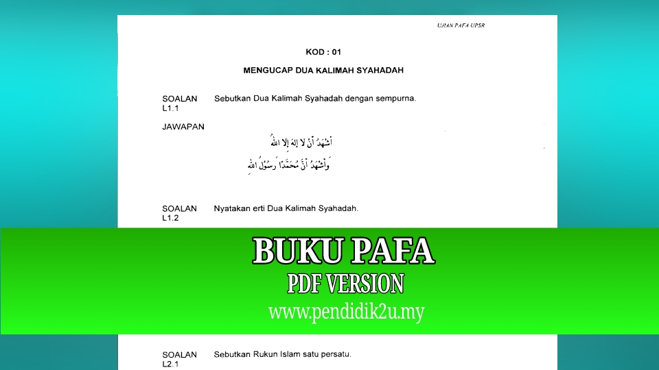 Buku PAFA Pdf Version - Pendidik2u
