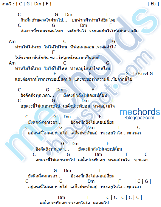 คอร์ดเพลง เสด็จประทับอยู่ PARADOX (พาราด็อกซ์) feat.เอ๋ EBOLA, เอส กล้วยไทย, บอมบ์ GANESHA