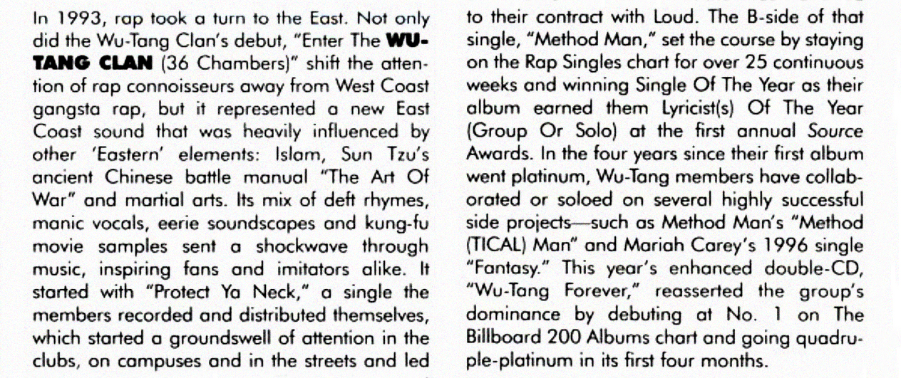 The Wu-Tang Clan's 20-Year Plan : The Record : NPR