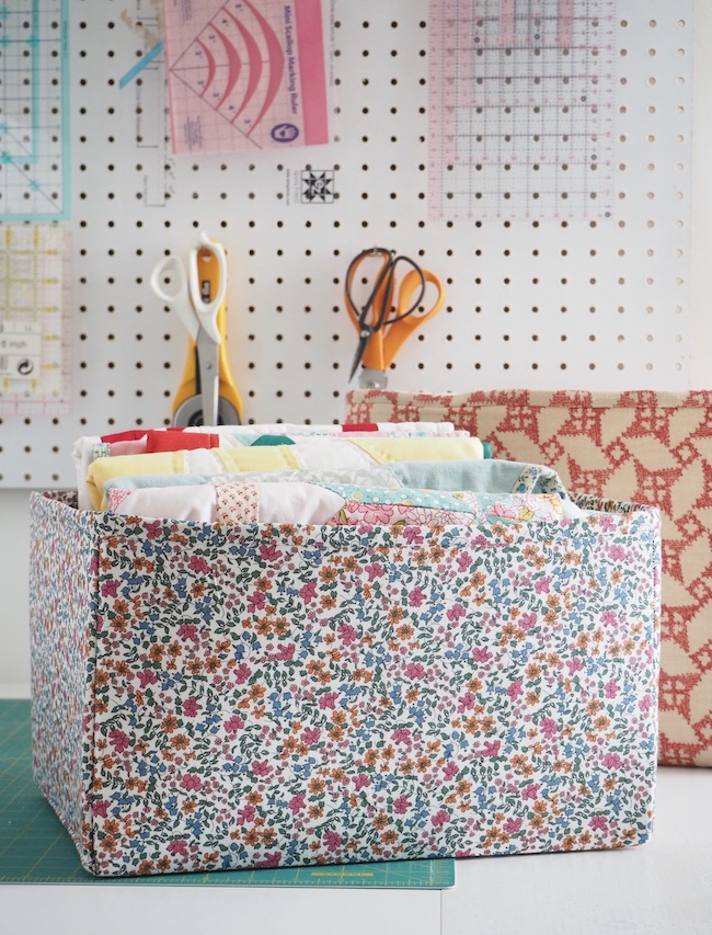 Easy Fabric Box Sewing Pattern - Free Tutorial!
