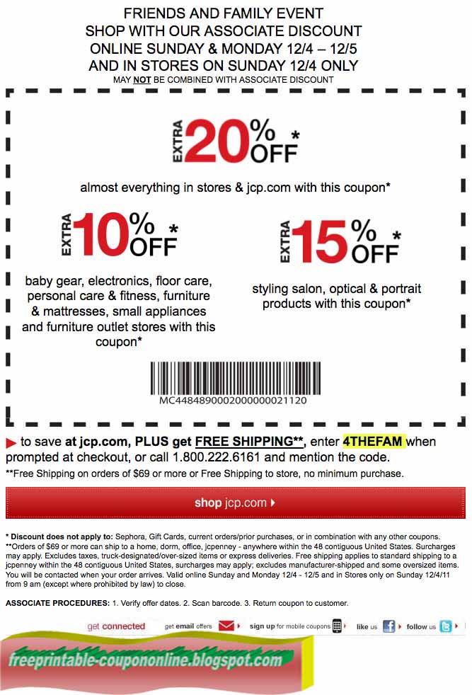 Printable Coupons 2018 JcPenney Coupons