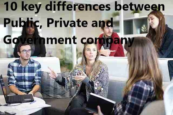 10 key differences between Public, Private and Government company
