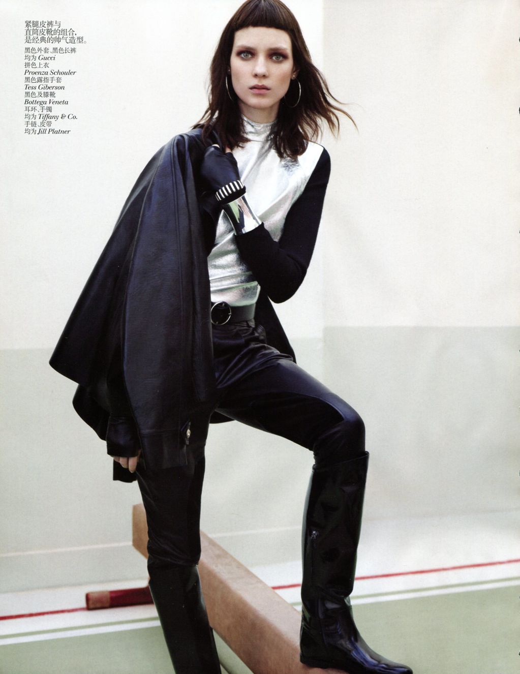 leather hits: kati nescher by josh olins for vogue china august 2012 ...