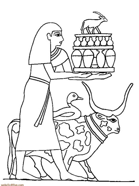 Desenhos para colorir do Antigo Egito
