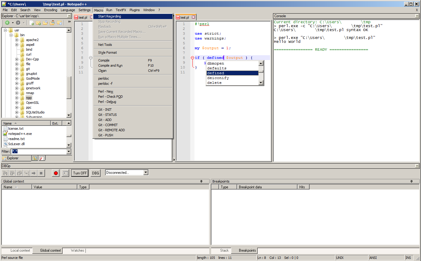 Vin's World: ++ for Notepad++