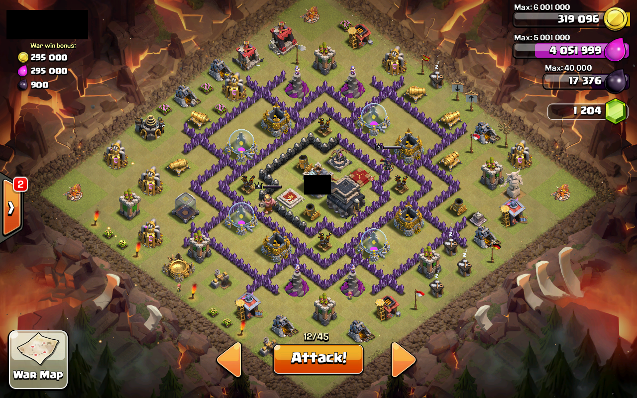 COC BASE 99: TH 9 War Base 67