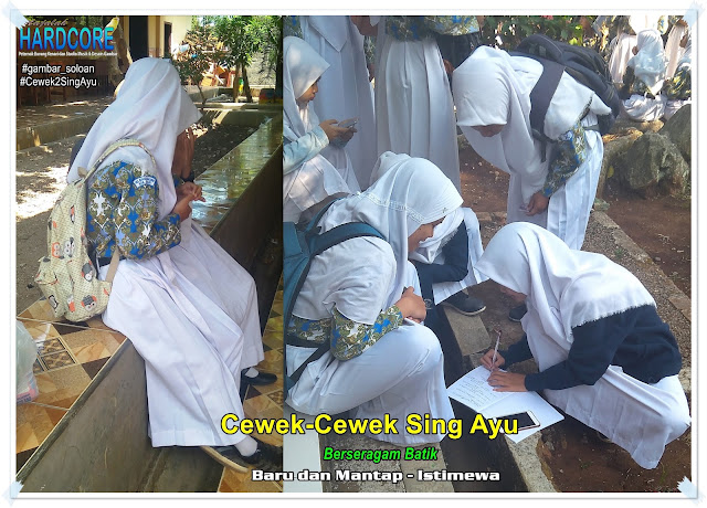 Gambar Siswa-Siswi SMA Negeri 1 Ngrambe (Cover Berseragam Batik) - Buku Album Gambar Soloan Edisi 6
