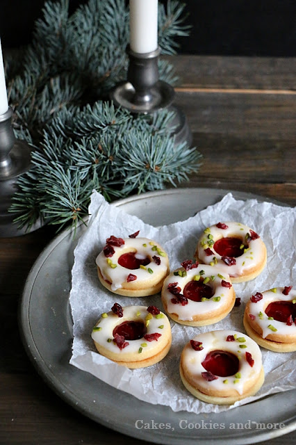 Cranberry Spitzbuben mit Pistazien