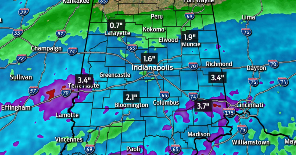 Biker Down Indiana Indiana Weather Map