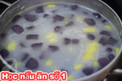 cach nau che chuoi khoai ngon