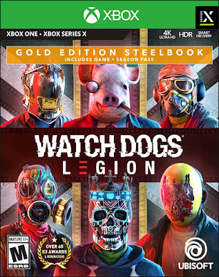 Watch Dogs Legion Game Cover Xbox One Gold Edition Steelbook