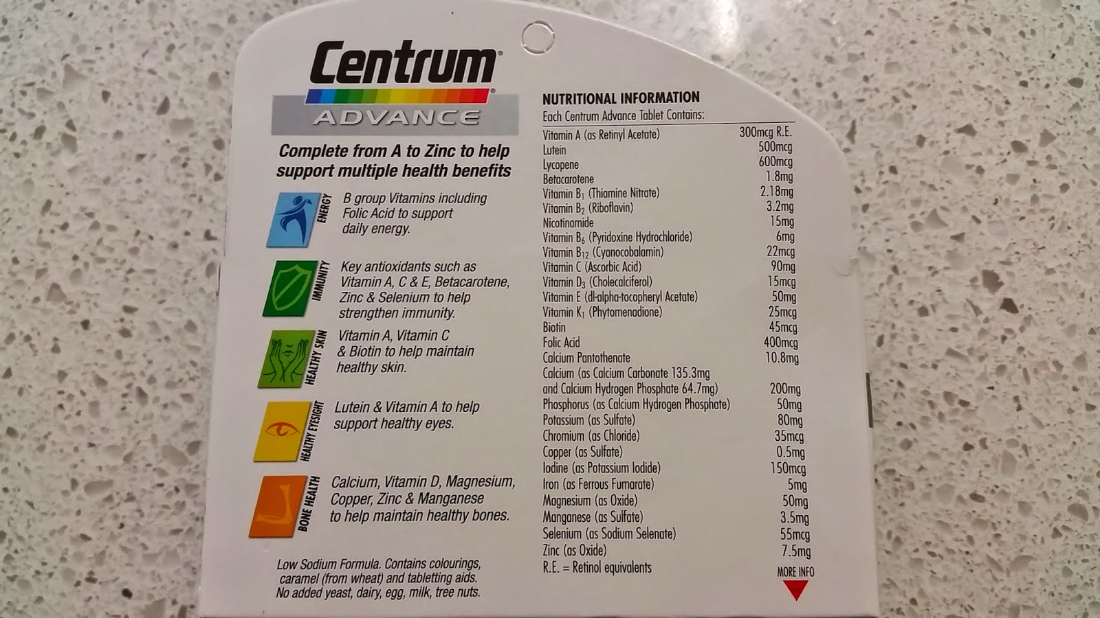 Downunder Universe Store Centrum Advance Multivitamin and Mineral