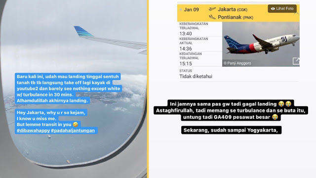 Cerita Ngeri Penumpang Pesawat di Waktu yang Sama dengan Jatuhnya Sriwijaya Air Cerita Ngeri Penumpang Pesawat di Waktu yang Sama dengan Jatuhnya Sriwijaya Air