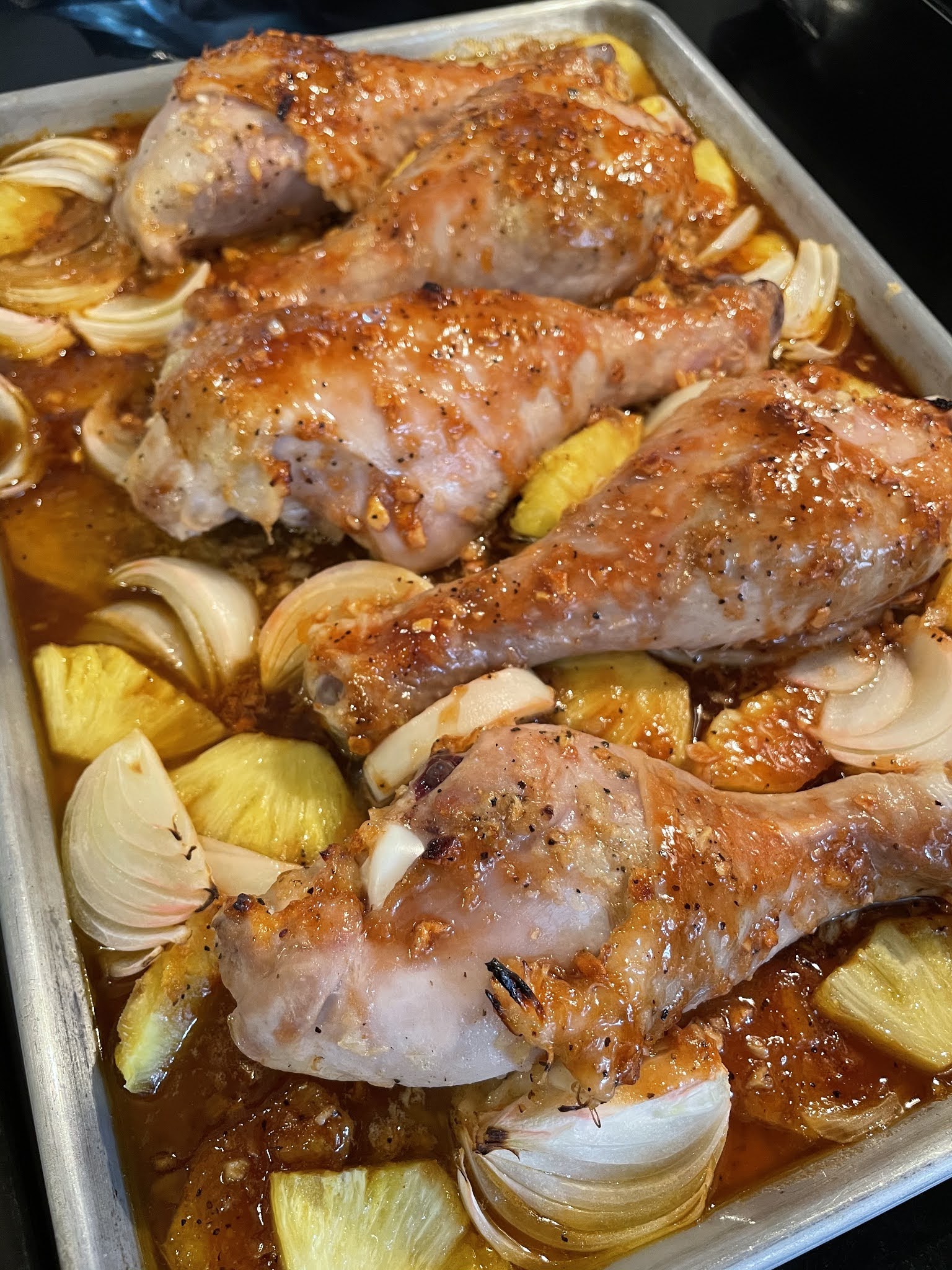 Tropical Ginger BBQ Turkey Drumsticks