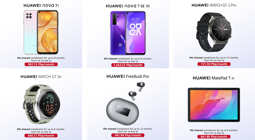 Shop Huawei Devices via Home Credit’s ZERO % Installment Exclusives!