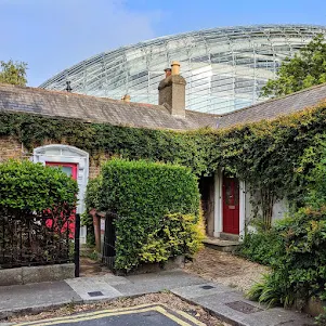 Dublin doors off of Bath Ave with Aviva Stadium behind