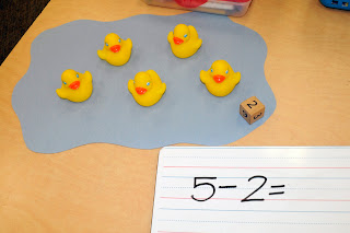 eric carle, ten little rubber ducks, duck math lesson, homeschool duck unit