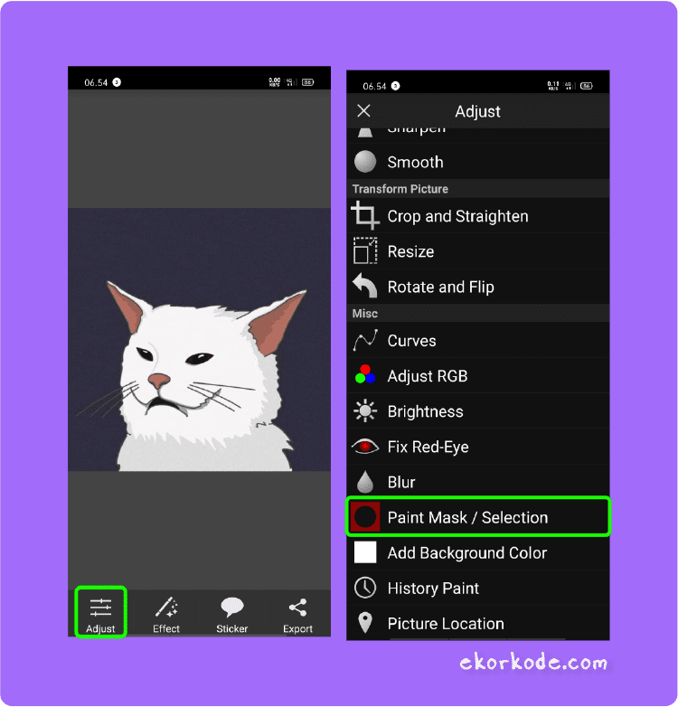 √ 2 Cara Edit Gambar jadi PNG Transparan di Android 2023 - ekorkode.com