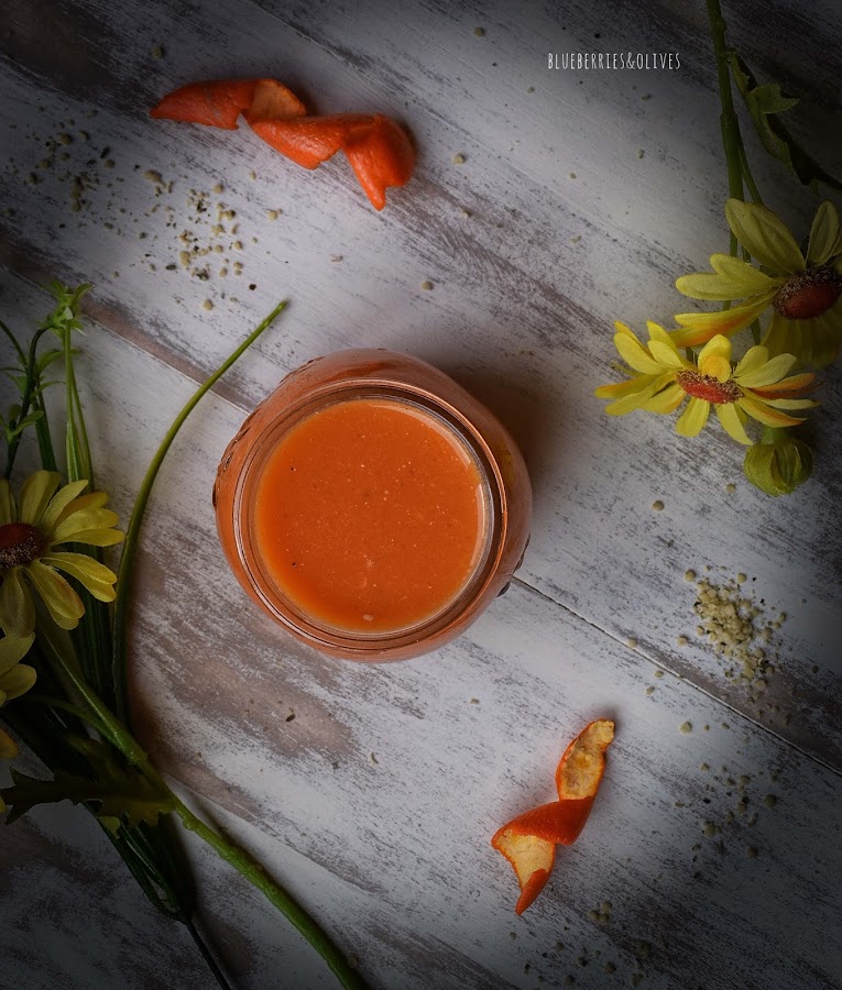 SMOOTHIE MULTIVITAMINAS DE CÍTRICOS, ZANAHORIA Y JENGIBRE