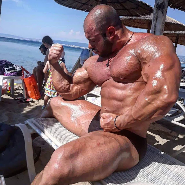 Greek bodybuilder Christos pistolas
