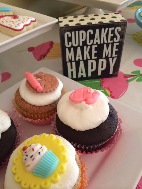 little cupcake party, first birthdays, retro baking party, girl party ideas