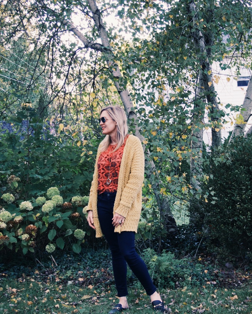 fall cardigan outfit