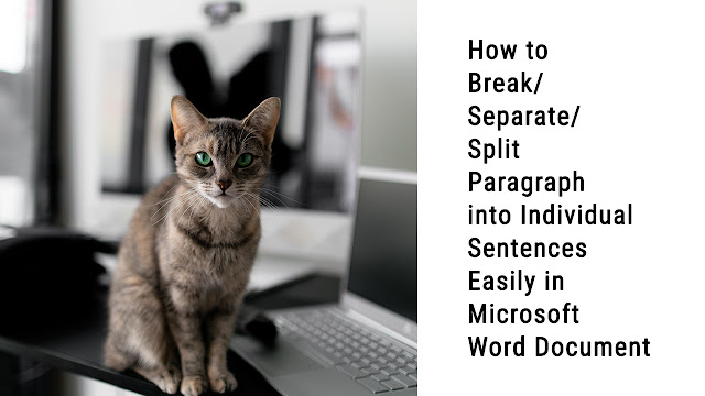 Video: How To Split Paragraph Into Individual Sentences In Microsoft Word Document 