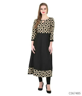 Crepe Anarkali Kurtis