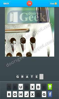 Zoomed In - Photo Word Game Level 78 ~ Doors Geek
