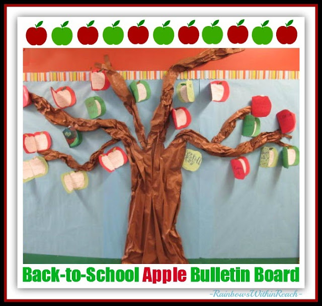 Back-to-School 3D Apple Tree Bulletin Board: RainbowsWithinReach