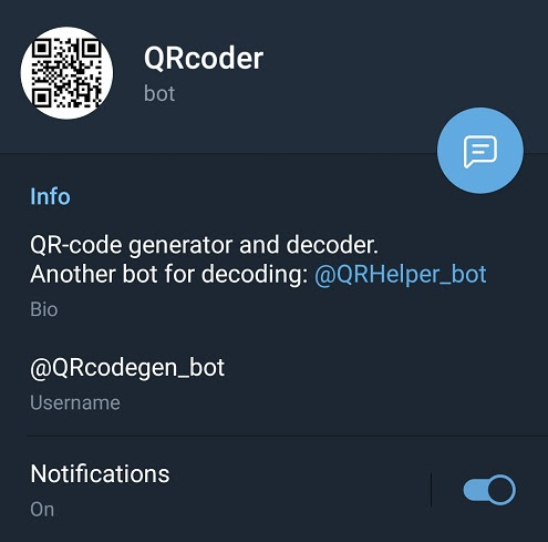 Telegram scan qr code