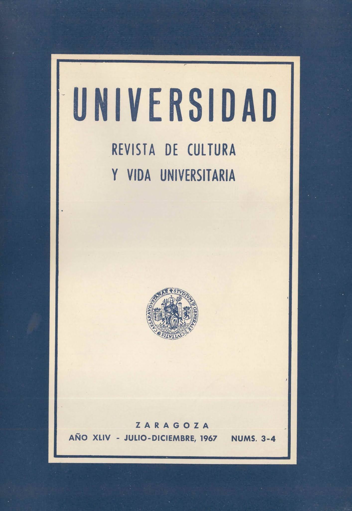 Centro de Estudios Borjanos La colección de la revista Universidad