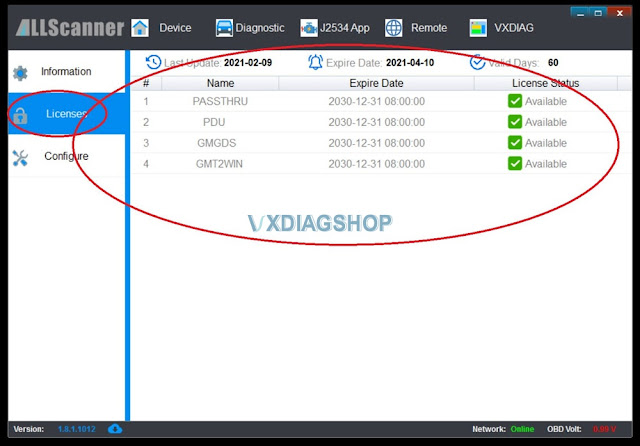 VXDIAG VCX NANO Not Connect with Holden VF Solution 4