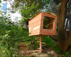chicken coop diy coops tiny chickens backyard funky cool very designs tree houses plans building wheels steep garden matt modern