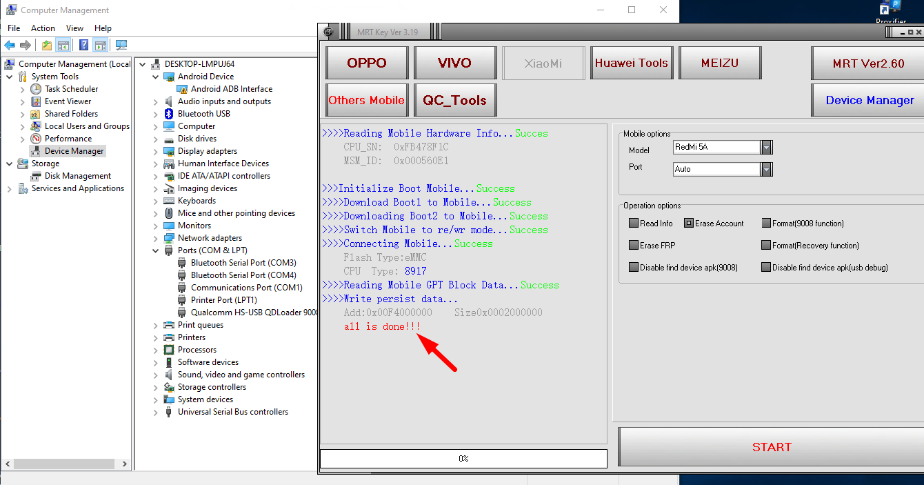 Cara Bypass Mi Account Redmi 5a Dengan Mrt Dongle Key Berbagi Tutorial