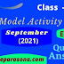 Model Activity Tasks | English | CLASS 6 | September | 2021 | PDF | Question & Answer