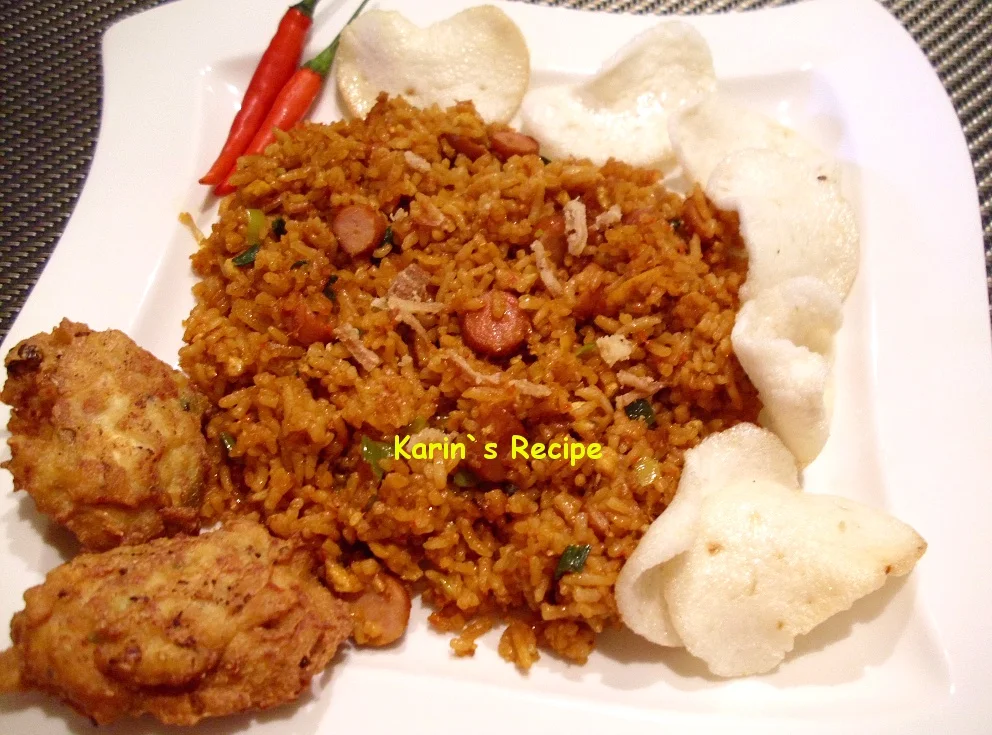 Karin`s Recipe: Nasi Goreng Sosis Pedas (Spicy Fried Rice with Sausage)
