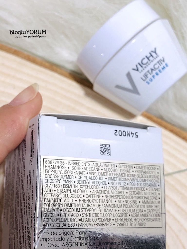 ViCHY LiFTACTiV SUPREME KREM İNCELEMESİ|blogluYORUM - Gökçe Bağtır ...