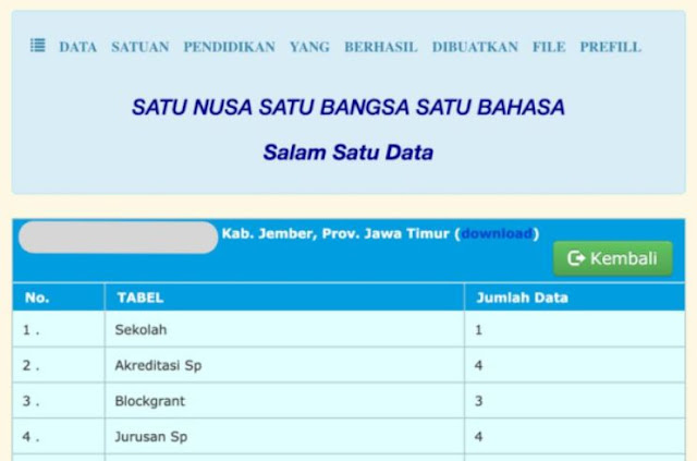 Download Prefill Dapodik