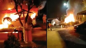 Polsek Ciracas Diserang Massa, Mobil Polisi Dibakar, Lihat Videonya