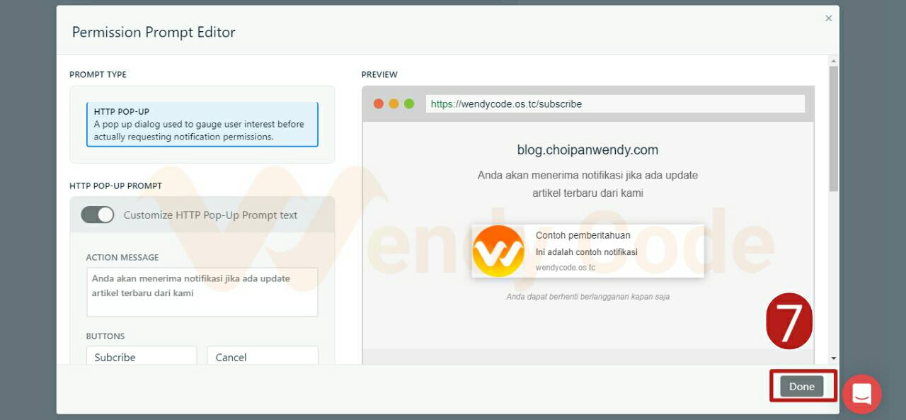 membuat web push notifikasi secara realtime di blogger
