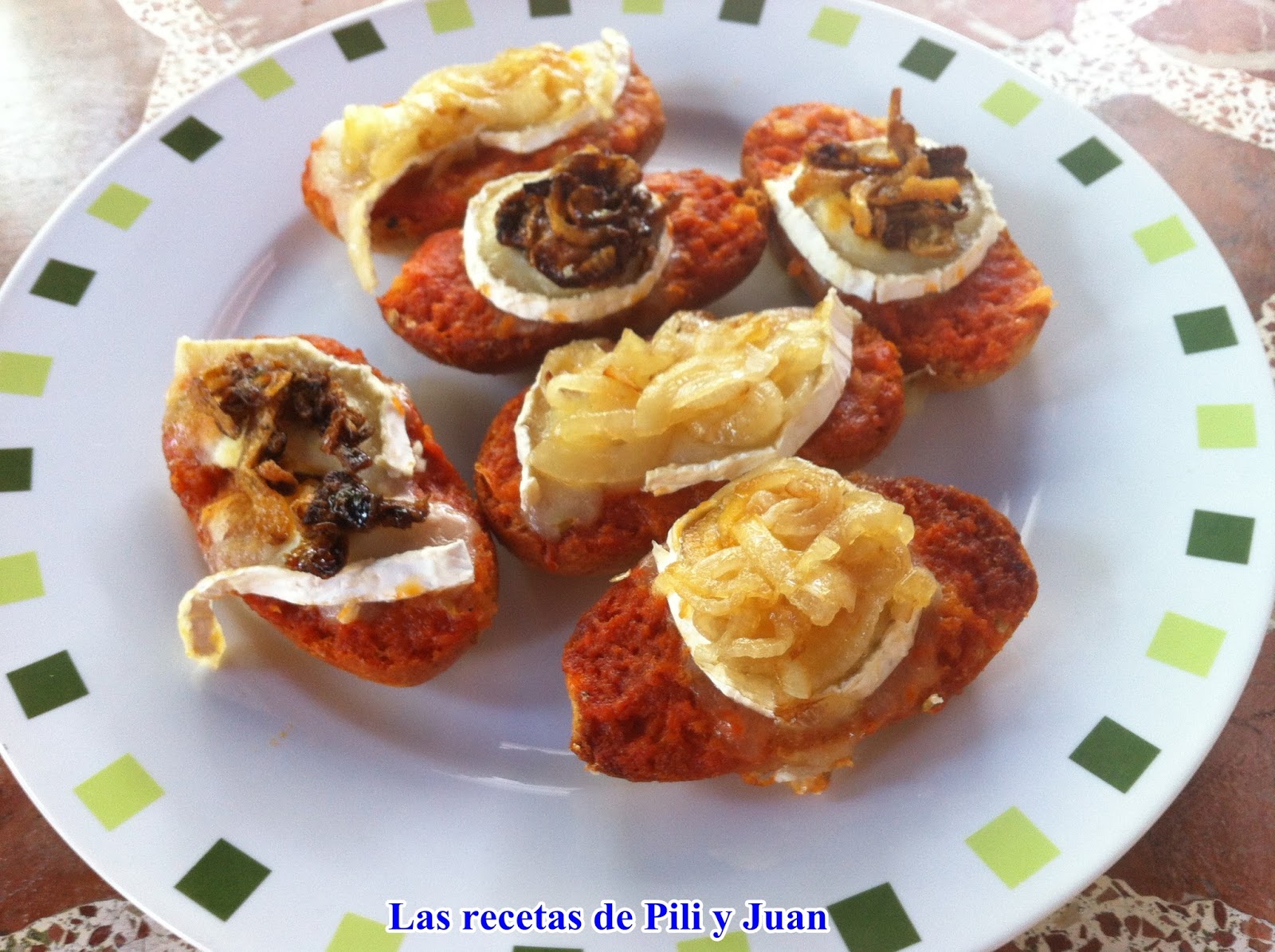 Las recetas de Pili y Juan Pincho de sobrasada, queso de cabra y