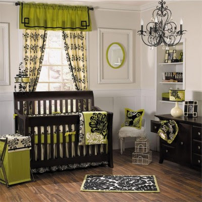 Baby Room Black bedding Decor Ideas