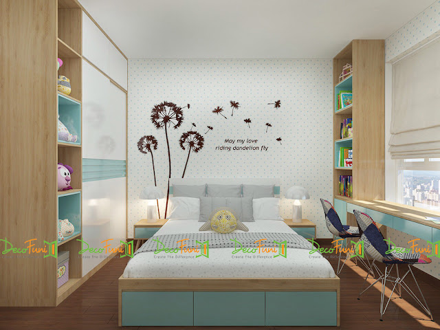 Nội thất phòng ngủ chung cư 70m2 - 2 phòng ngủ, chung cư Moonlight Residences Nội thất phòng ngủ chung cư 70m2 - 2 phòng ngủ, chung cư Moonlight Residences
