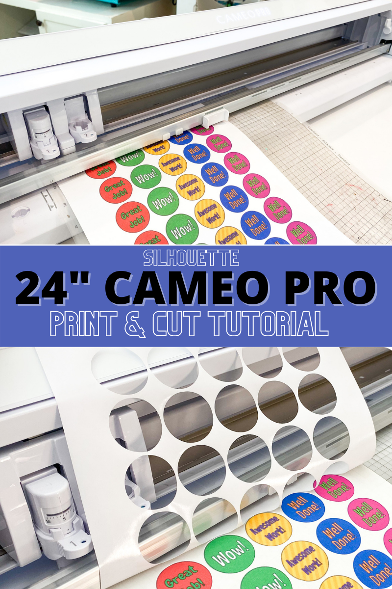 How to Print and Cut on 24" Silhouette CAMEO 4 Pro Silhouette School
