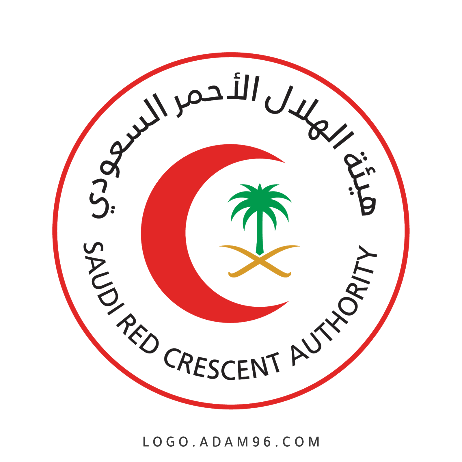 تحميل شعار هيئة الهلال الأحمر السعودي بدقة عالية Png